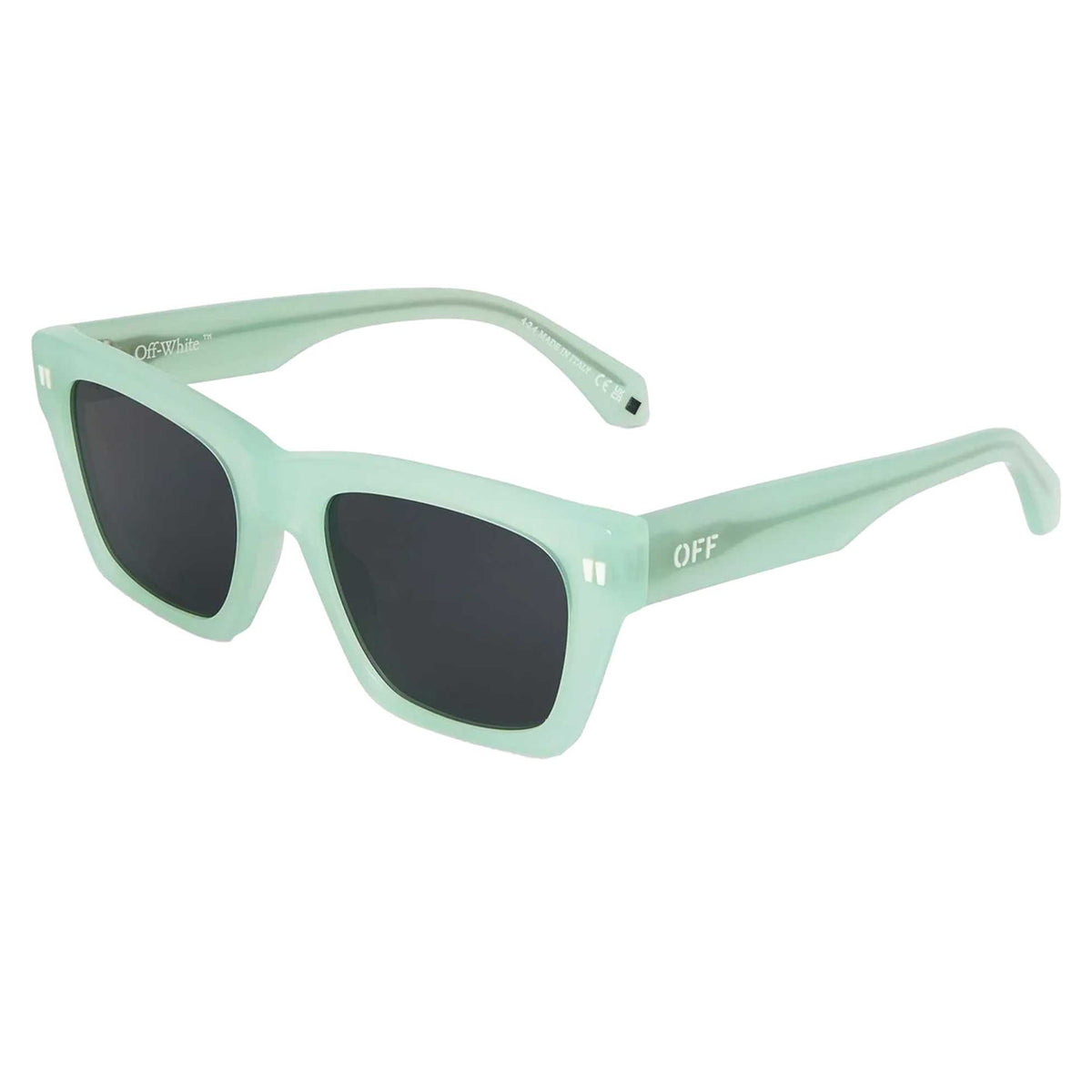 Sage-Dark Grey - Front - Off-White Womens-Ladies Valdez Square Frame Sunglasses