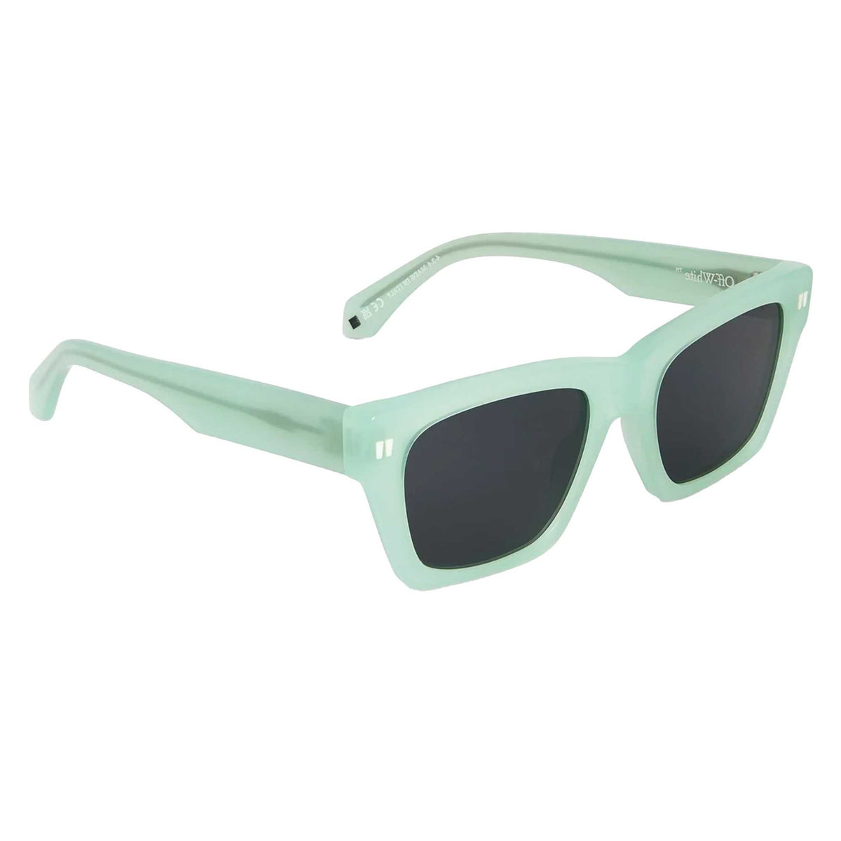 Sage-Dark Grey - Back - Off-White Womens-Ladies Valdez Square Frame Sunglasses