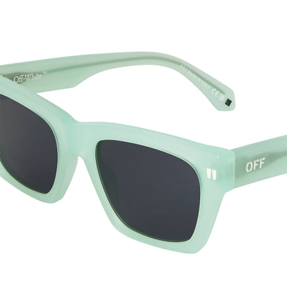 Sage-Dark Grey - Side - Off-White Womens-Ladies Valdez Square Frame Sunglasses