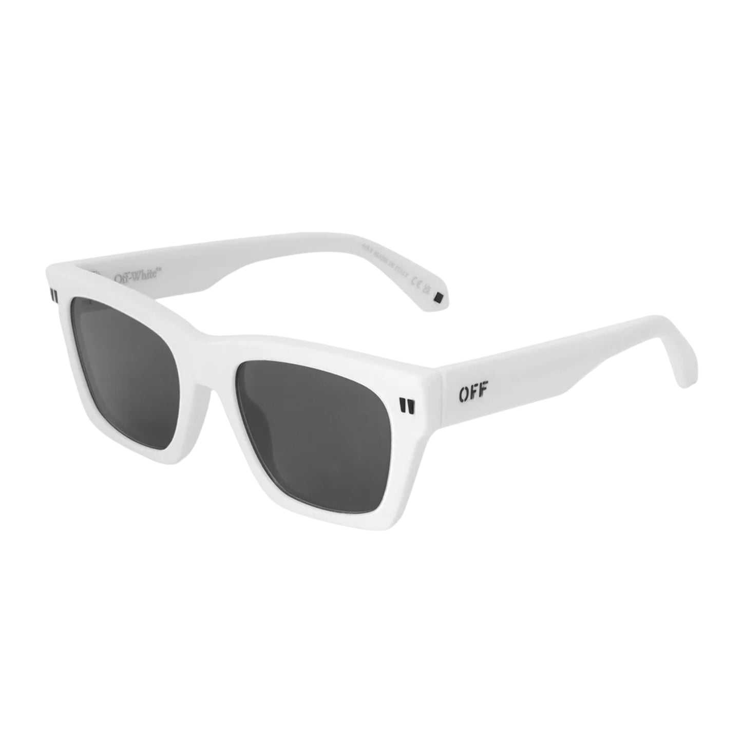 White-Dark Grey - Front - Off-White Womens-Ladies Valdez Square Frame Sunglasses