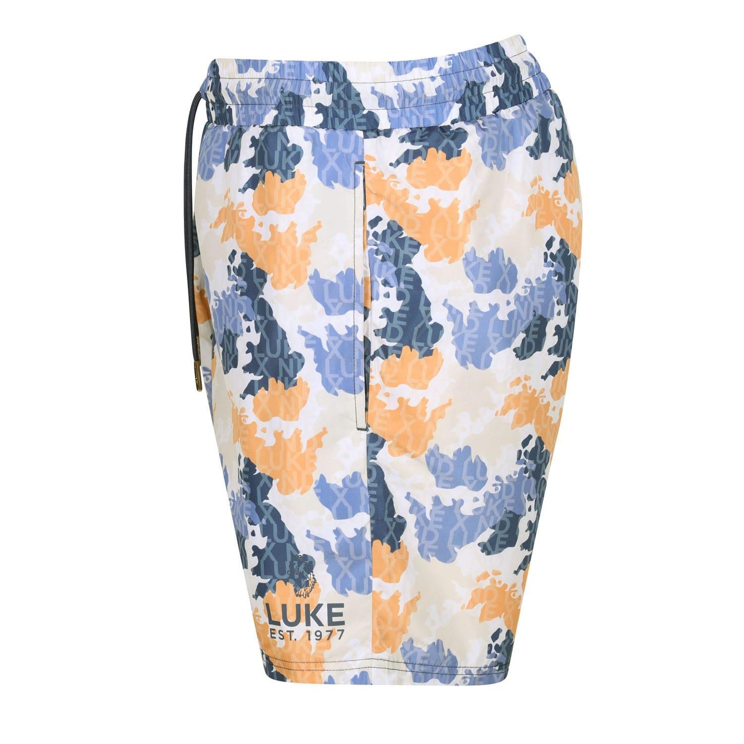 Multicoloured - Side - Luke 1977 Mens Palma Swim Shorts