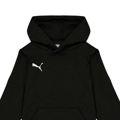 Puma Black - Side - Puma Childrens-Kids TeamGoal 23 Casuals Hoodie