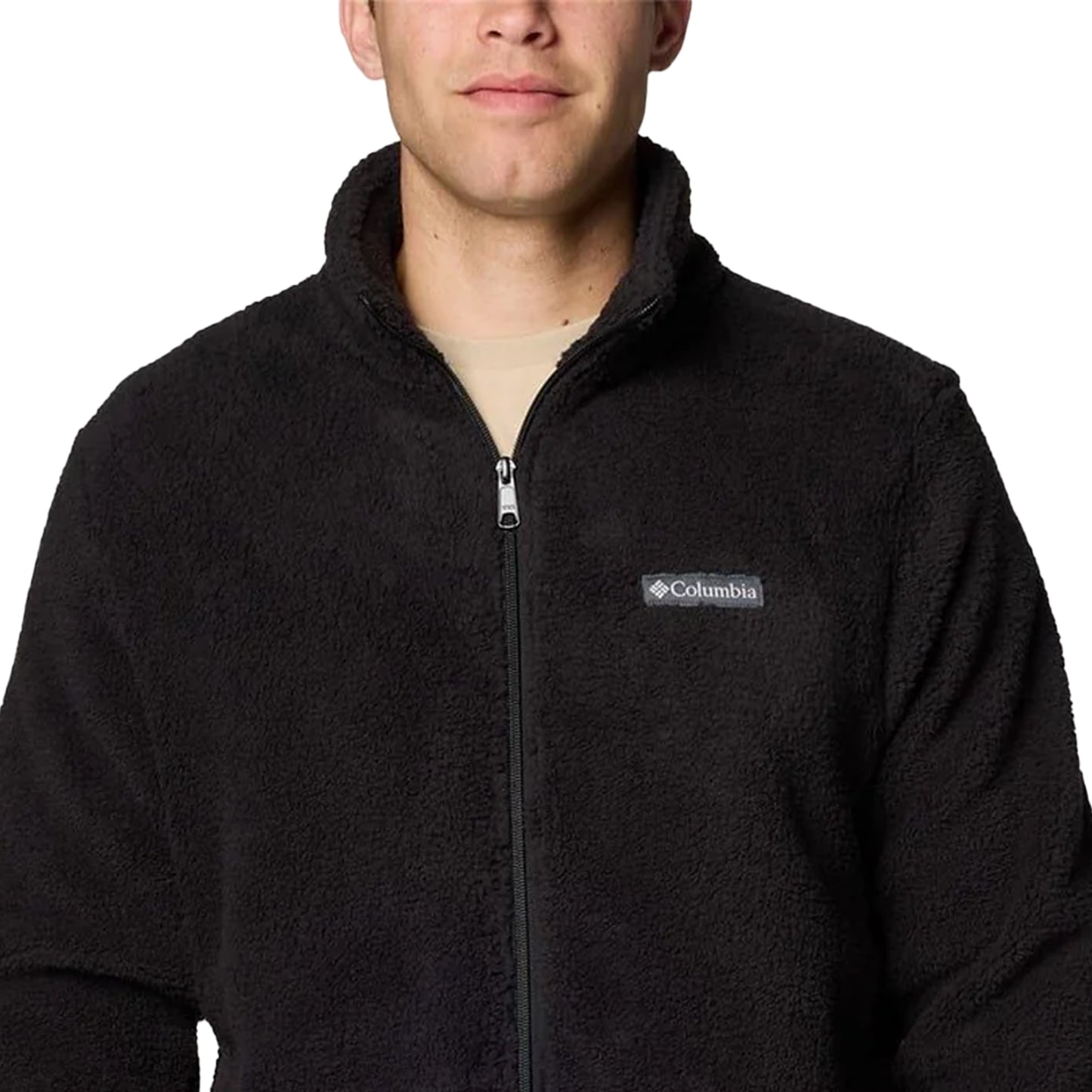 Black - Lifestyle - Columbia Mens Thornhead Full Zip Fleece