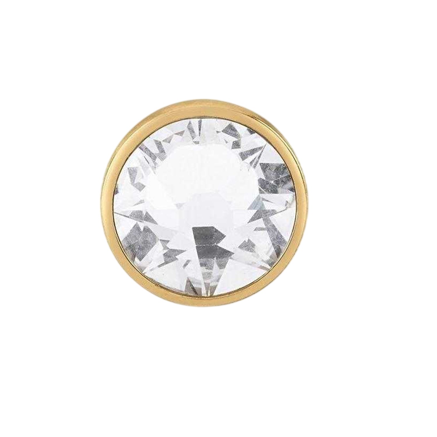 Metallic - Back - Guess Cubic Zirconia Stud Earrings