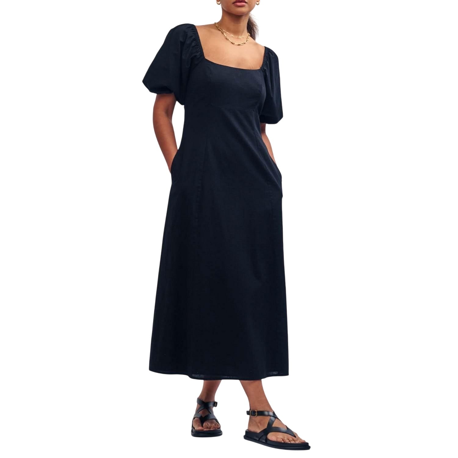 Black - Front - Nobody´s Child Womens-Ladies Talitha Midi Dress