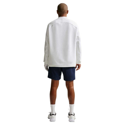 White - Back - Nike Mens Half Zip Long-Sleeved Jumper