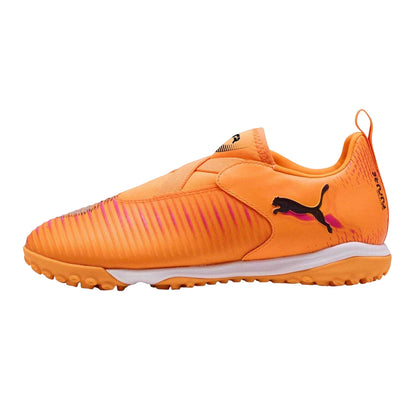 Hot Red - Back - Puma Childrens-Kids Future 8 Match Astro Turf Trainers