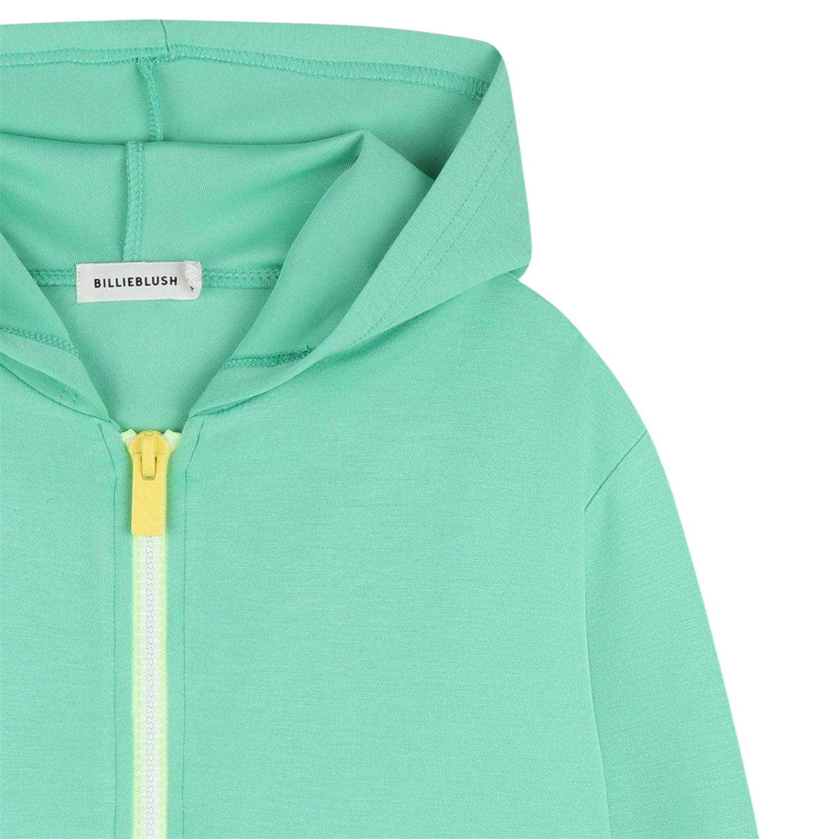 Green - Side - Billieblush Childrens-Kids Graphic Print Full Zip Hoodie