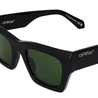 Green - Side - Off White Womens-Ladies Davie Square Frame Sunglasses