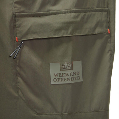 Green - Side - Weekend Offender Mens Tulum Technical Combat Trousers