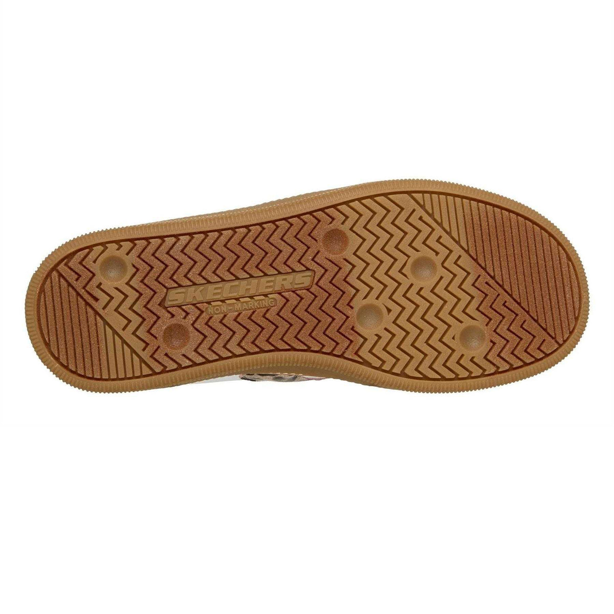 White - Back - Skechers Childrens-Kids Hotshot Leopard Print Trainers