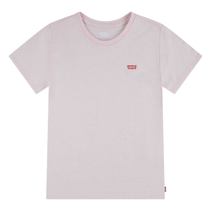 Pink - Front - Levis Childrens-Kids Logo T-Shirt