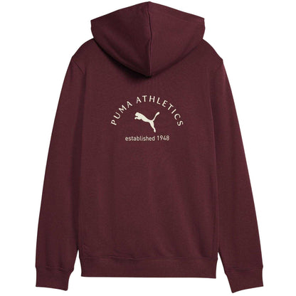 Ruby Red - Back - Puma Childrens-Kids Classraphic Hoodie
