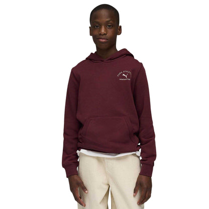 Ruby Red - Side - Puma Childrens-Kids Classraphic Hoodie