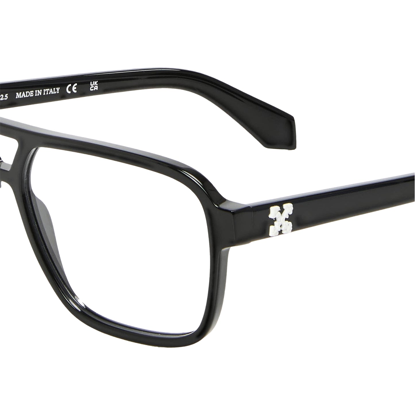 Black - Side - Off White Mens Style 81 l Logo Sunglasses