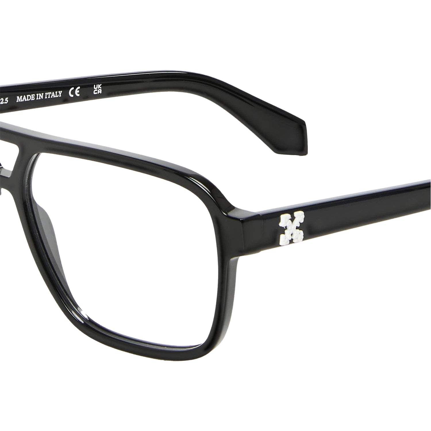 Black - Side - Off White Mens Style 81 l Logo Sunglasses