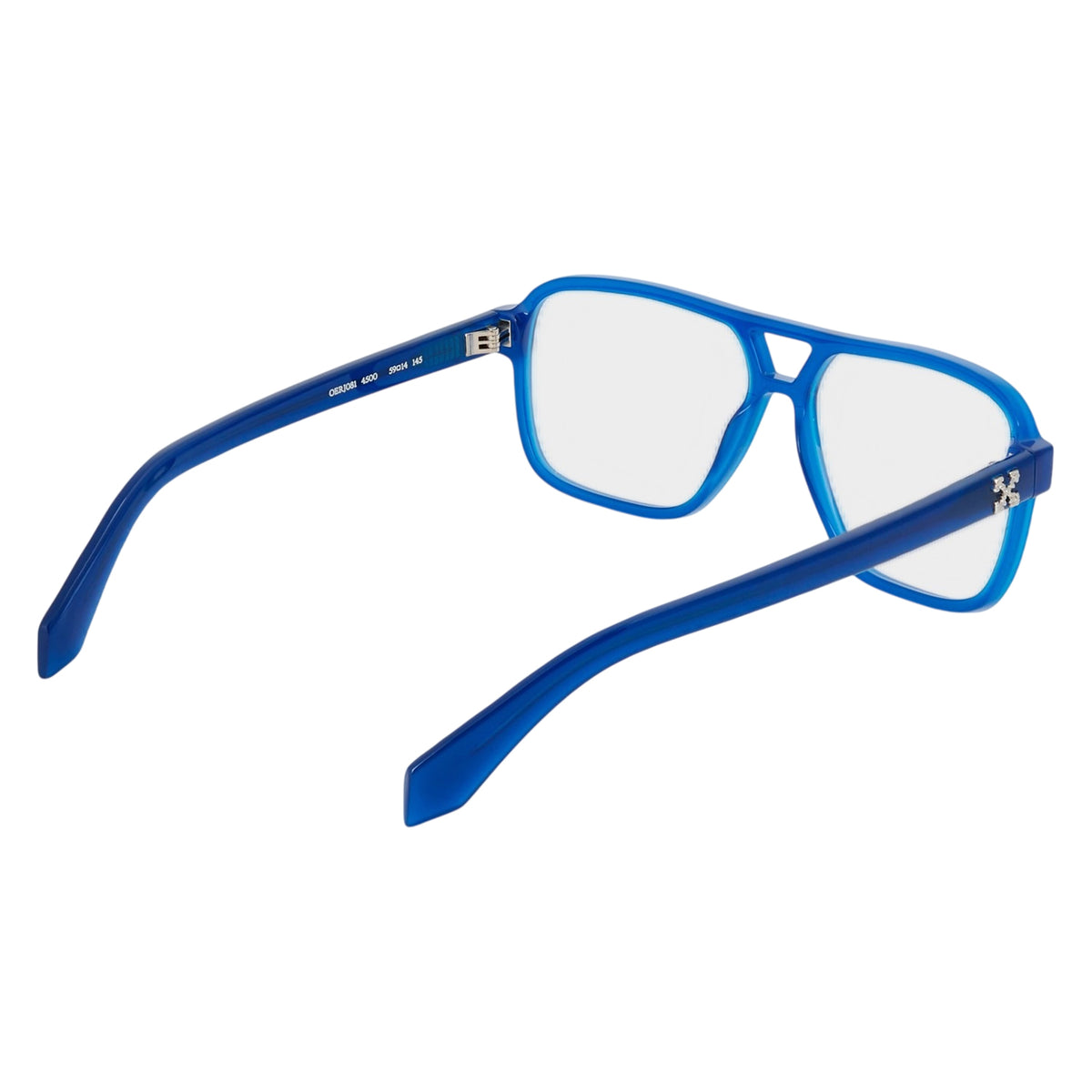 Blue - Back - Off White Mens Style 81 l Logo Sunglasses