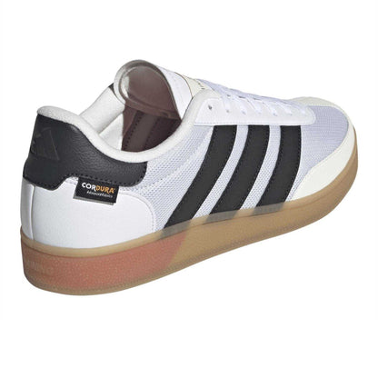 White-Black-Red - Back - Adidas Mens Spezial 3 Stripes Cordura Trainers
