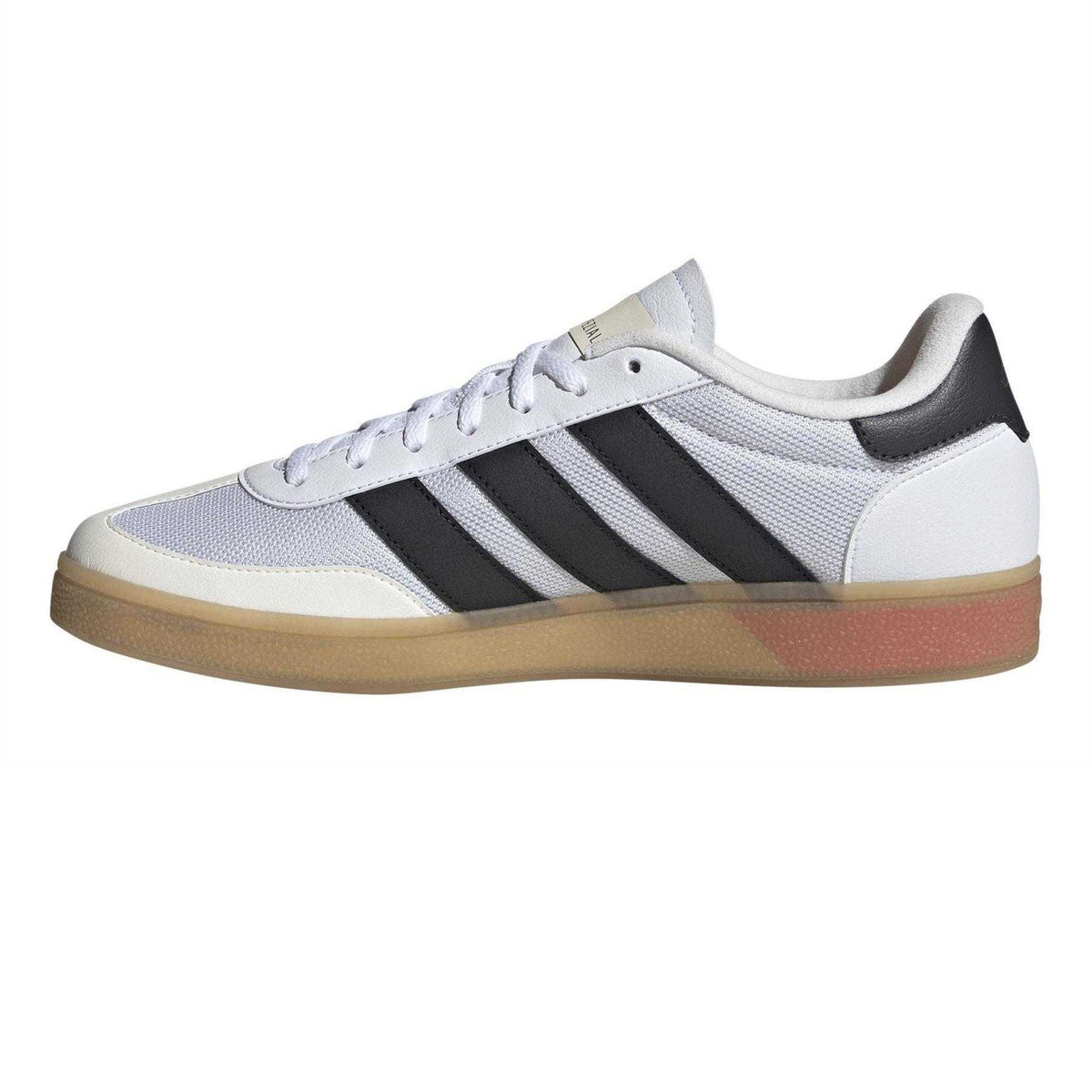White-Black-Red - Side - Adidas Mens Spezial 3 Stripes Cordura Trainers