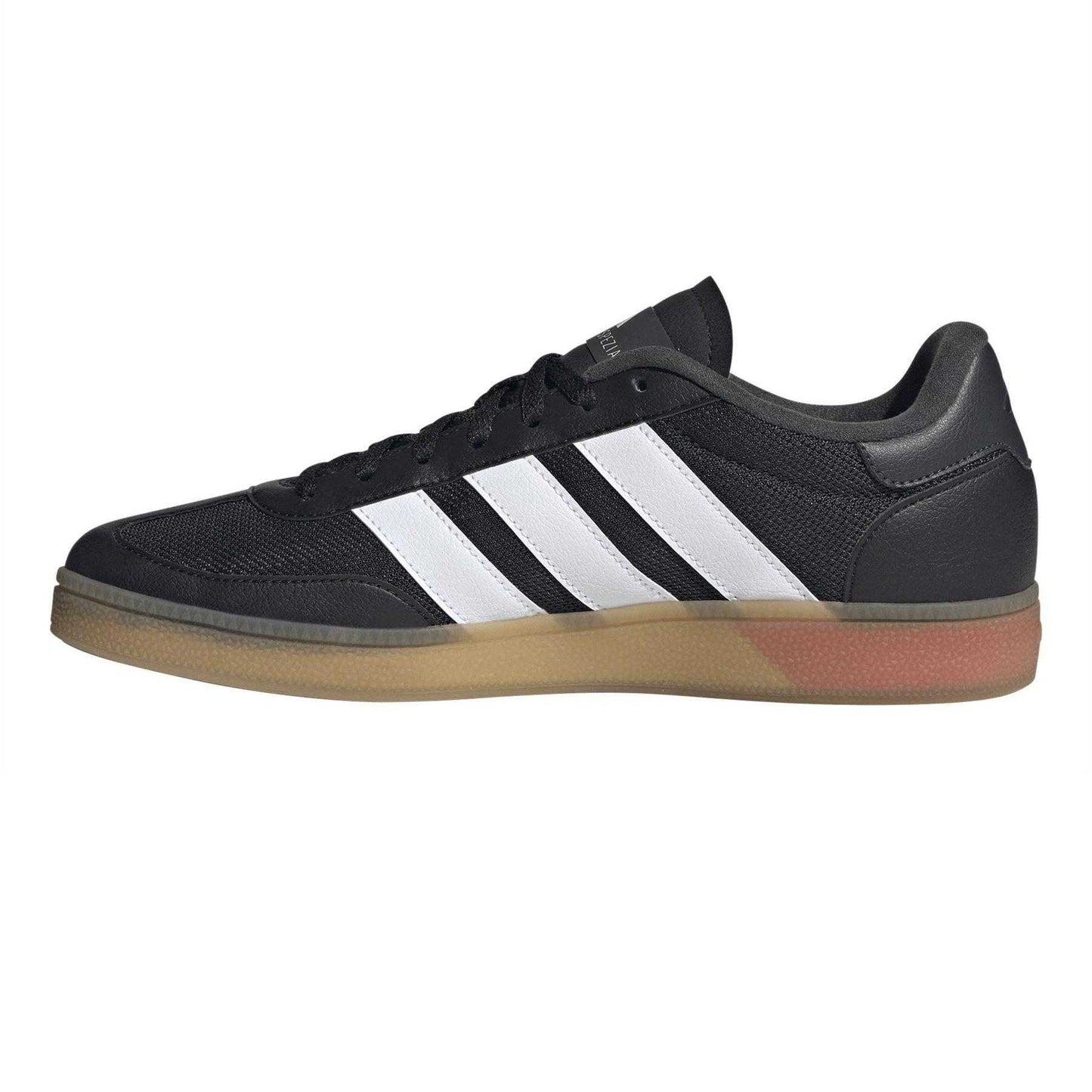 Black-White-Red - Side - Adidas Mens Spezial 3 Stripes Cordura Trainers