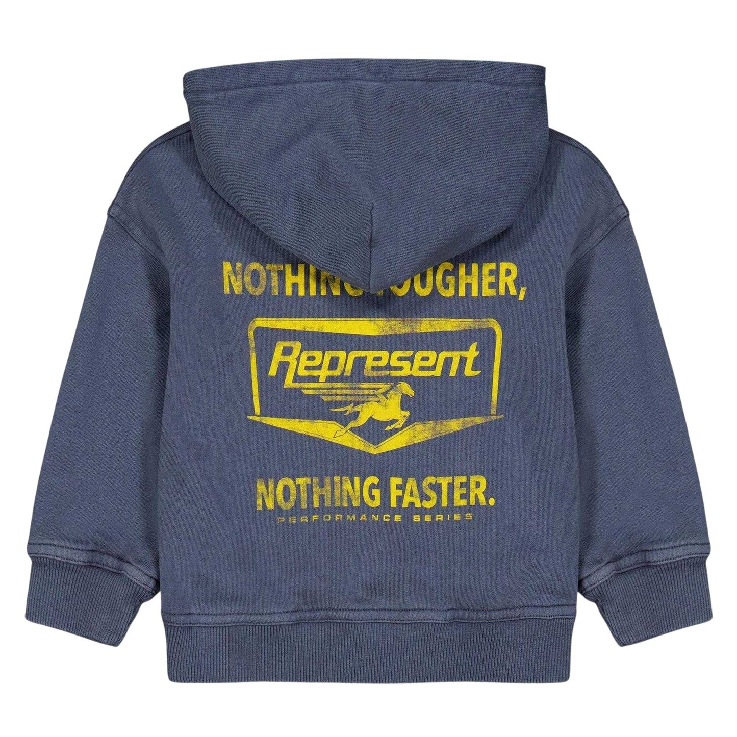 Indigo Blue - Back - Represent Childrens-Kids Graphic Print Hoodie