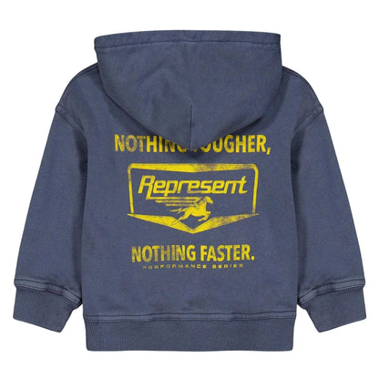 Indigo Blue - Back - Represent Childrens-Kids Graphic Print Hoodie