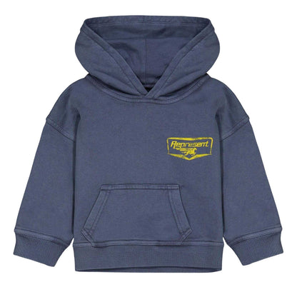 Indigo Blue - Front - Represent Childrens-Kids Graphic Print Hoodie