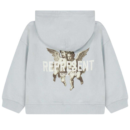 Cloud Blue - Back - Represent Childrens-Kids Cherub Relaxed Fit Hoodie