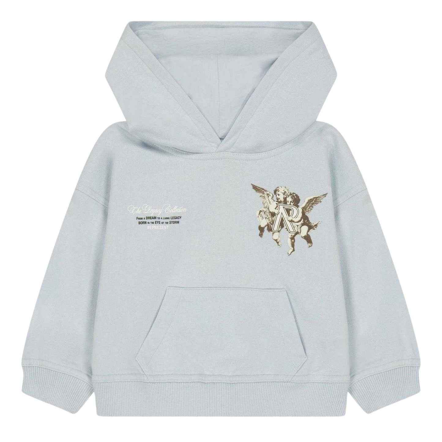 Cloud Blue - Front - Represent Childrens-Kids Cherub Relaxed Fit Hoodie