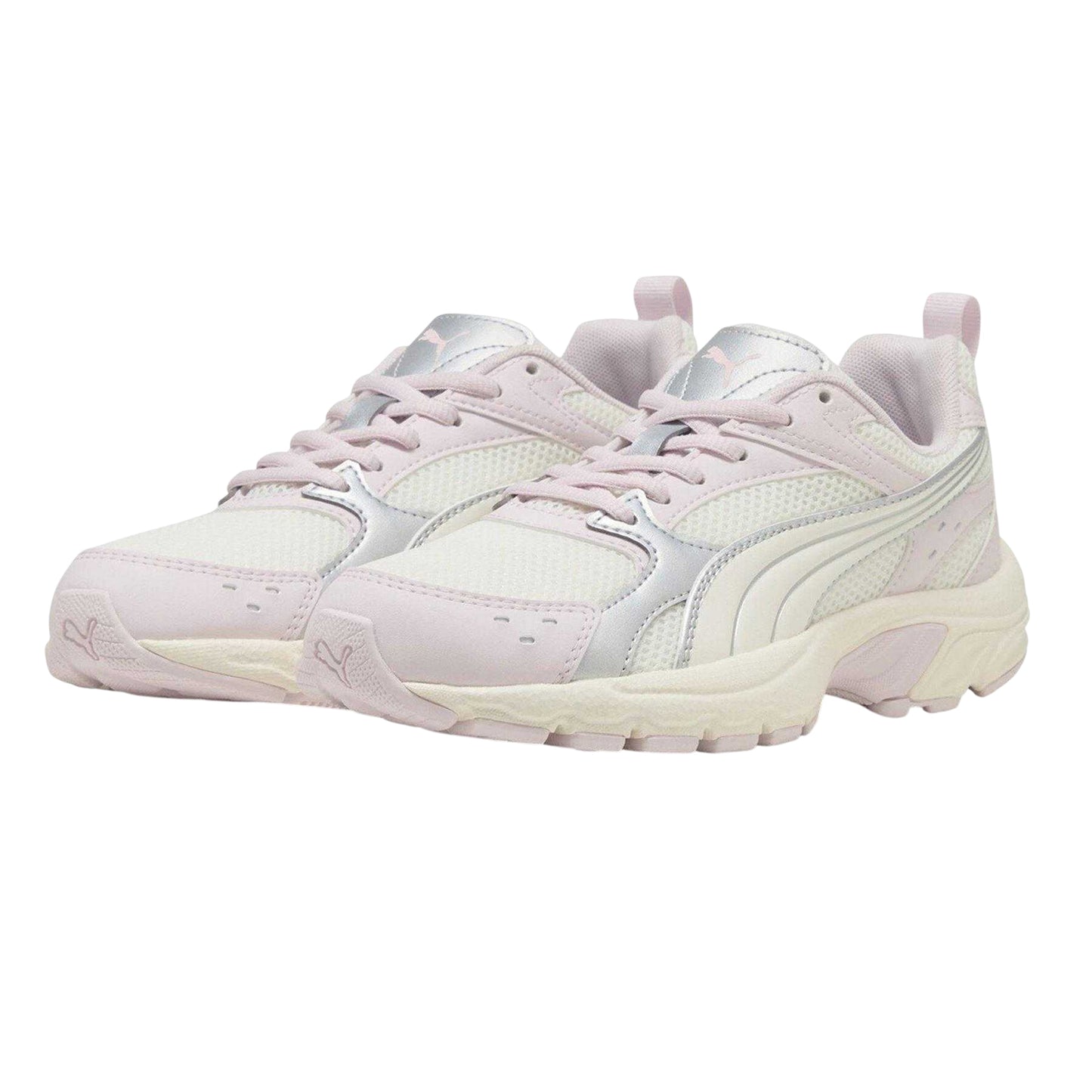 Cream-Pink - Lifestyle - Puma Childrens-Kids Milenio Tech Trainers
