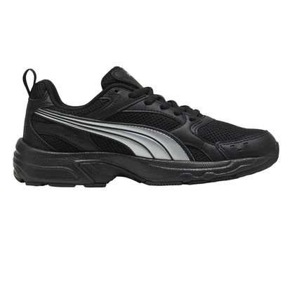 Black-Silver - Front - Puma Childrens-Kids Milenio Tech Trainers