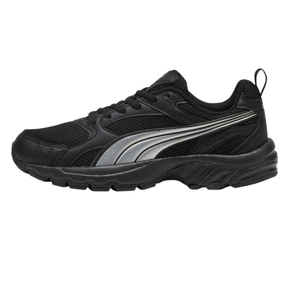 Black-Silver - Back - Puma Childrens-Kids Milenio Tech Trainers