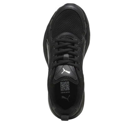 Black-Silver - Side - Puma Childrens-Kids Milenio Tech Trainers