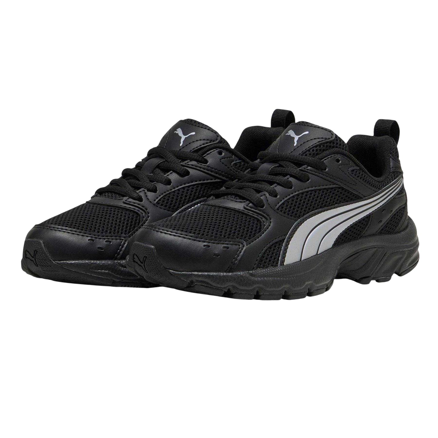 Black-Silver - Lifestyle - Puma Childrens-Kids Milenio Tech Trainers