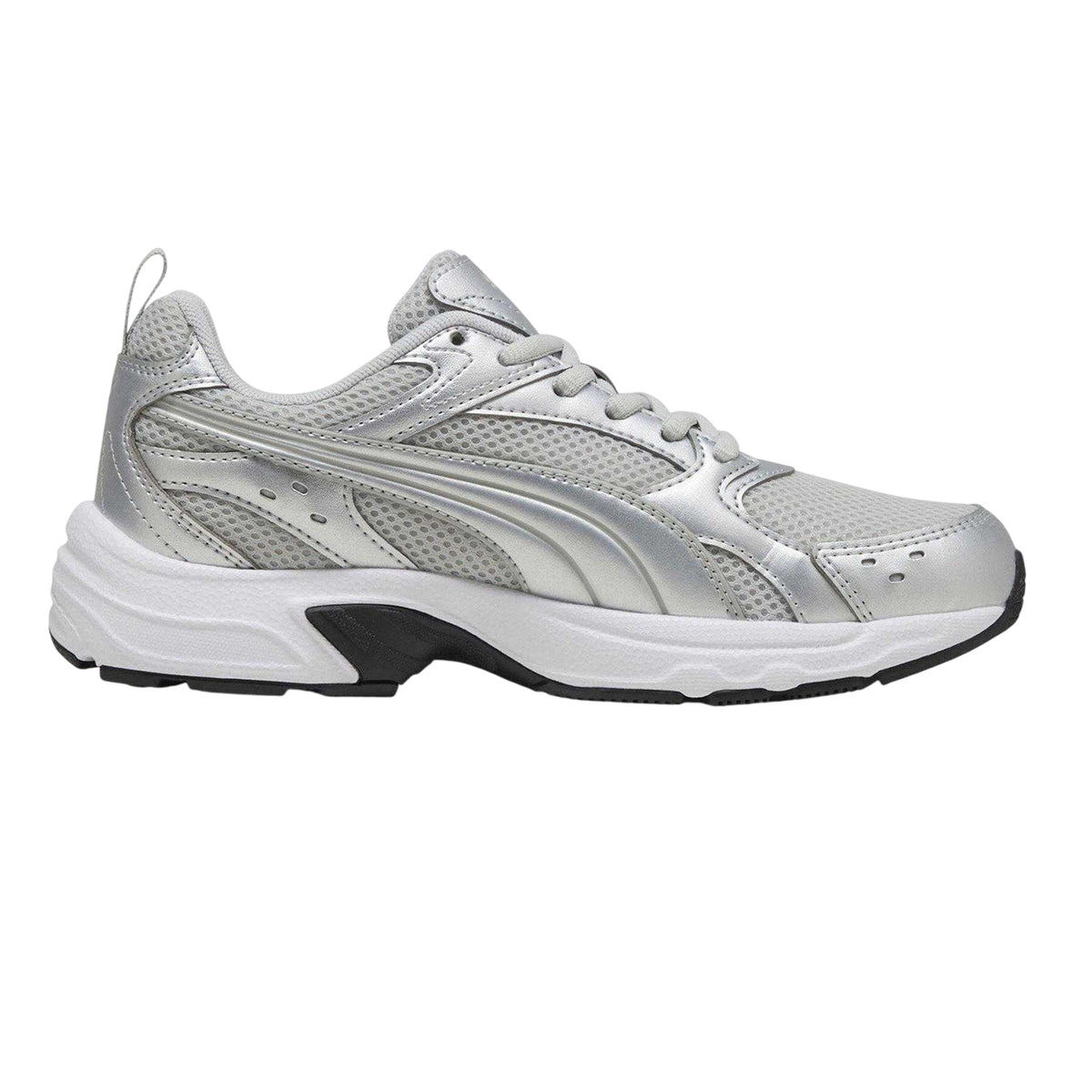 Grey-Silver - Front - Puma Childrens-Kids Milenio Tech Trainers