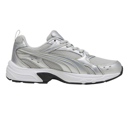 Grey-Silver - Front - Puma Childrens-Kids Milenio Tech Trainers