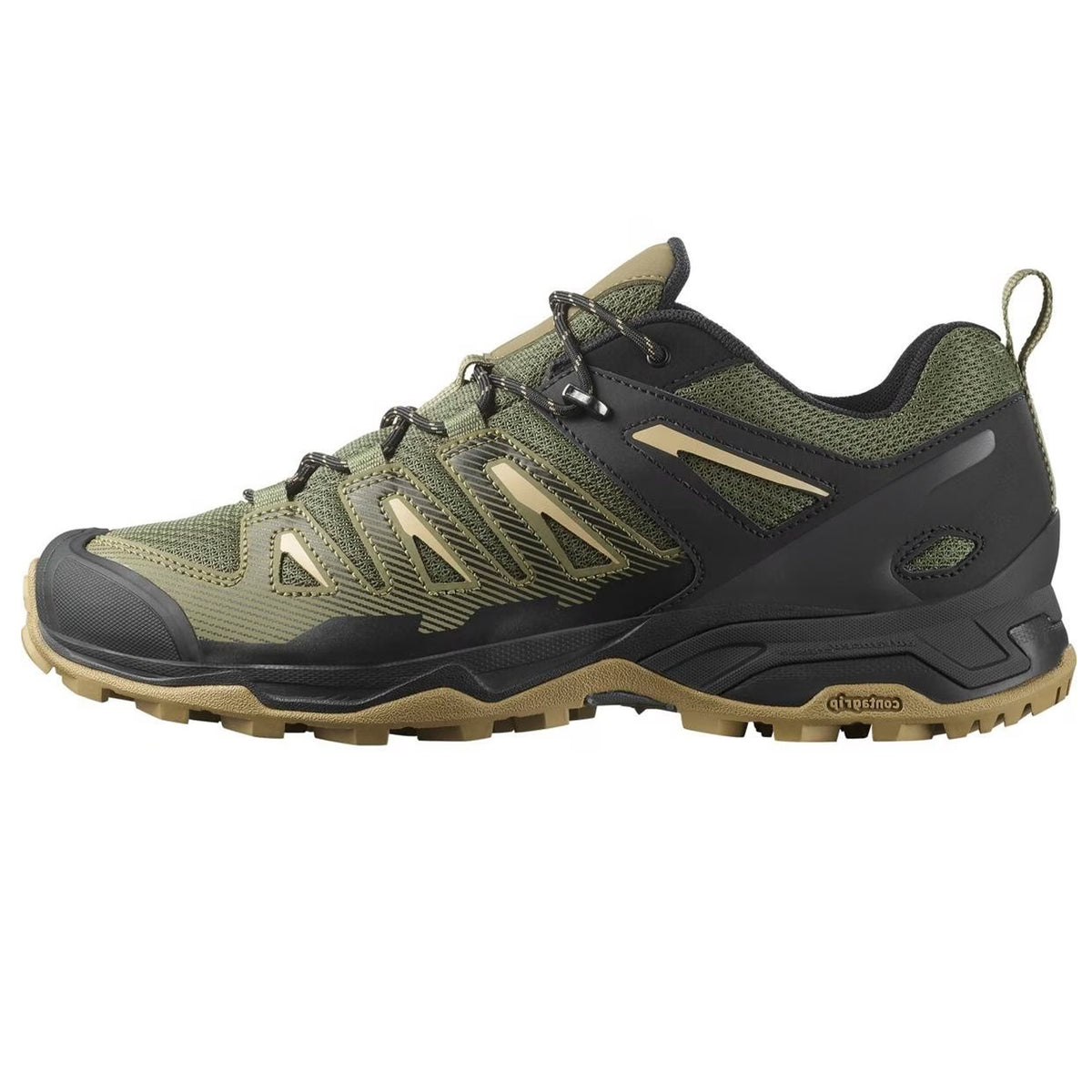 Lichen-Black - Side - Salomon Mens X Ultra Prime 2 Flat Hiking Shoes