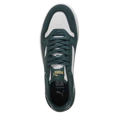 Puma White-Green - Lifestyle - Puma Womens-Ladies Court Classic Trainers