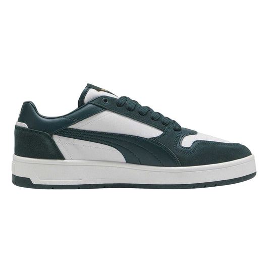 Puma White-Green - Front - Puma Womens-Ladies Court Classic Trainers