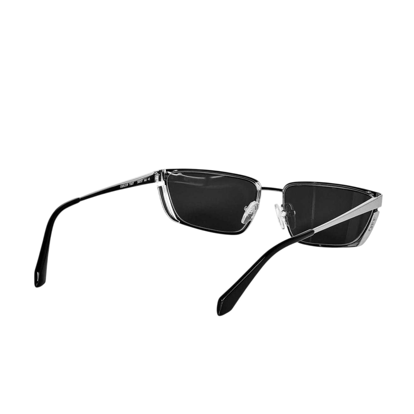 Silver - Back - Off White Unisex Adult Richfield Rectangle Sunglasses
