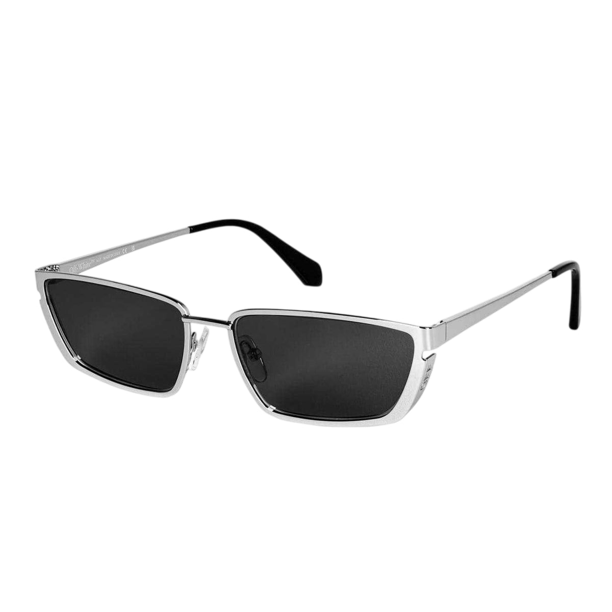 Silver - Front - Off White Unisex Adult Richfield Rectangle Sunglasses
