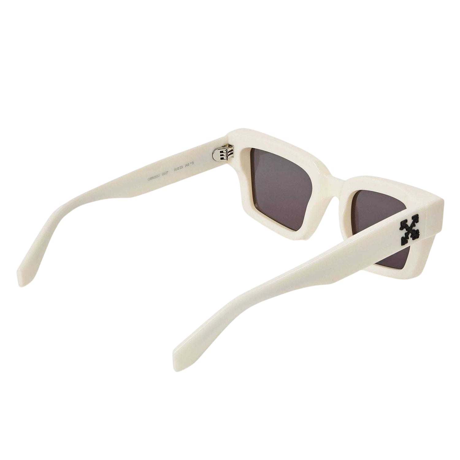 White-Dark Grey - Back - Off White Mens Richardson Rectangular Sunglasses