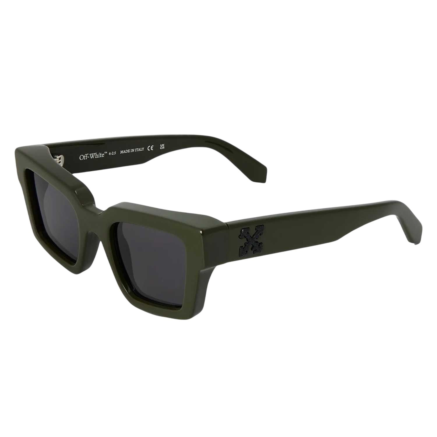 Military Green - Front - Off White Mens Richardson Rectangular Sunglasses