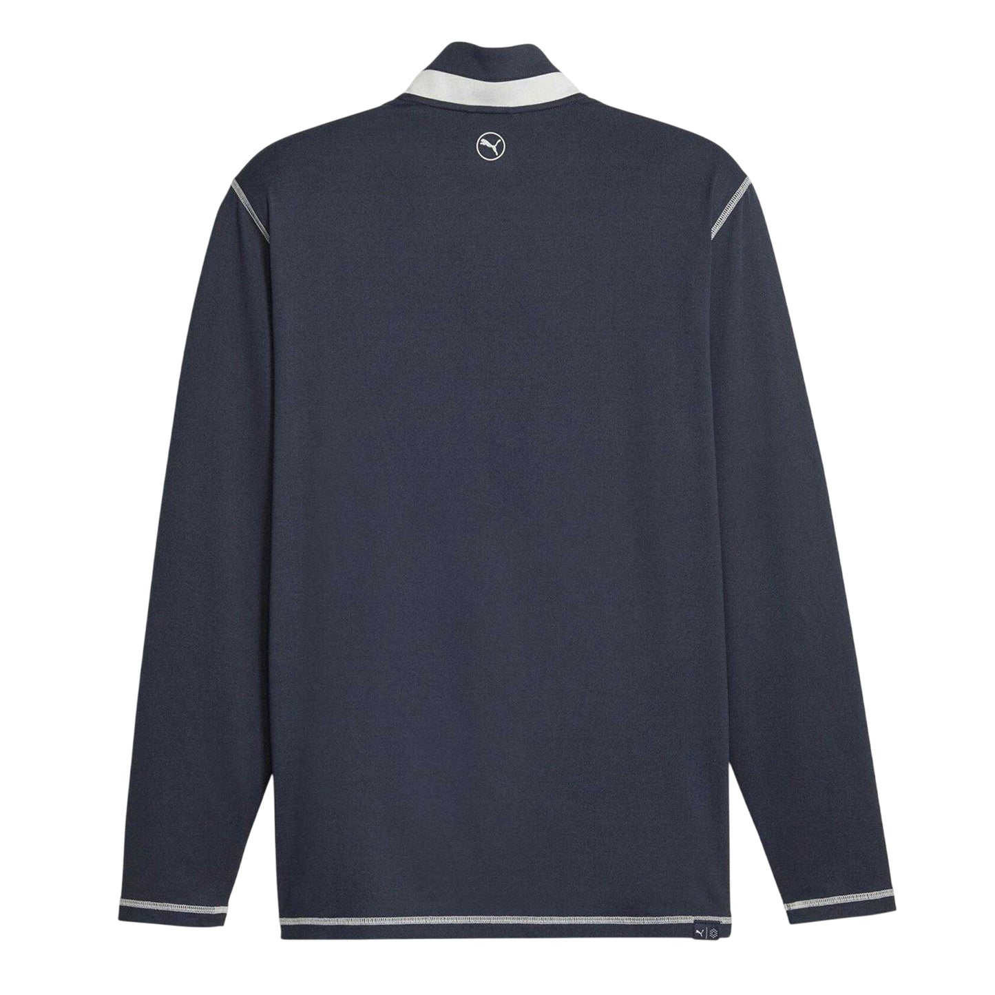 Navy-Ash Grey - Back - Puma Mens Quarter Zip Jumper