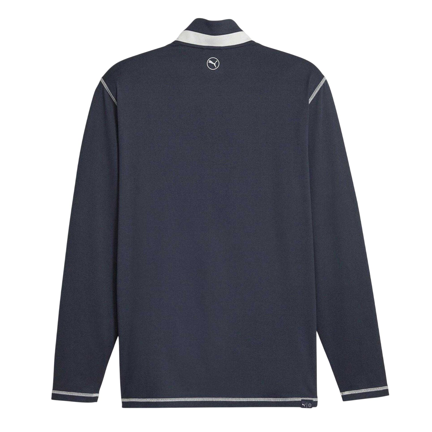Navy-Ash Grey - Back - Puma Mens Quarter Zip Jumper