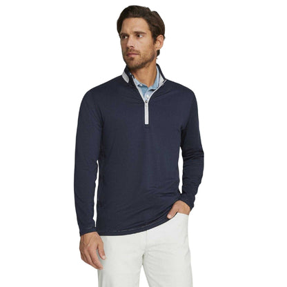 Navy-Ash Grey - Lifestyle - Puma Mens Quarter Zip Jumper