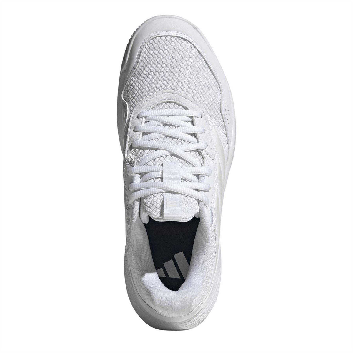 White-Metallic - Lifestyle - Adidas Womens-Ladies GameCourt 3 Tennis Shoes