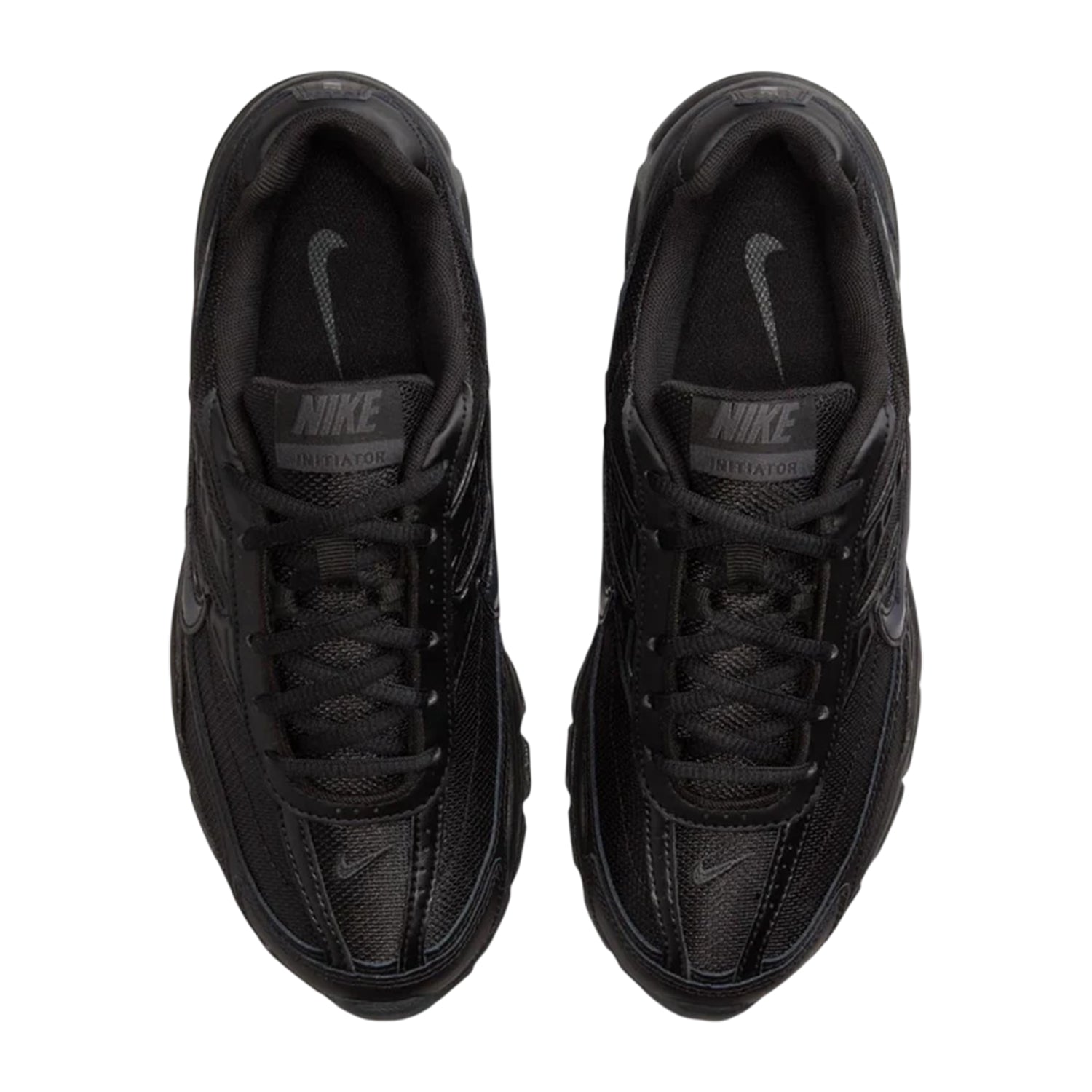 Triple Black - Side - Nike Womens-Ladies Initiator Logo Trainers