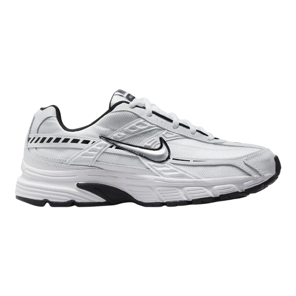 White-Black - Front - Nike Womens-Ladies Initiator Logo Trainers