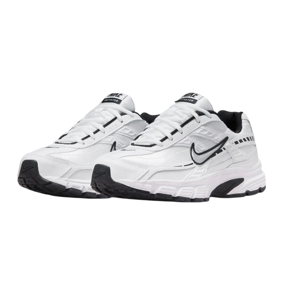White-Black - Pack Shot - Nike Womens-Ladies Initiator Logo Trainers